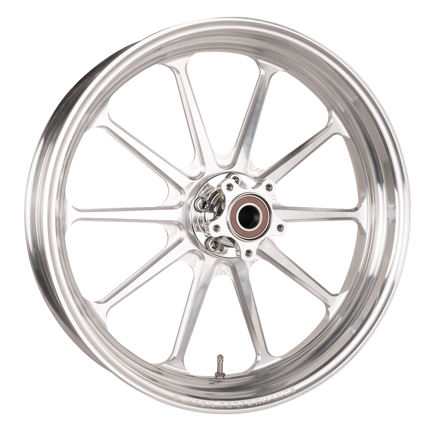 SLYFOX Track Pro Front Wheel for Dual Disc Systems - 19x3 Inch Machined Aluminum, Part #12027905RSLYAPM