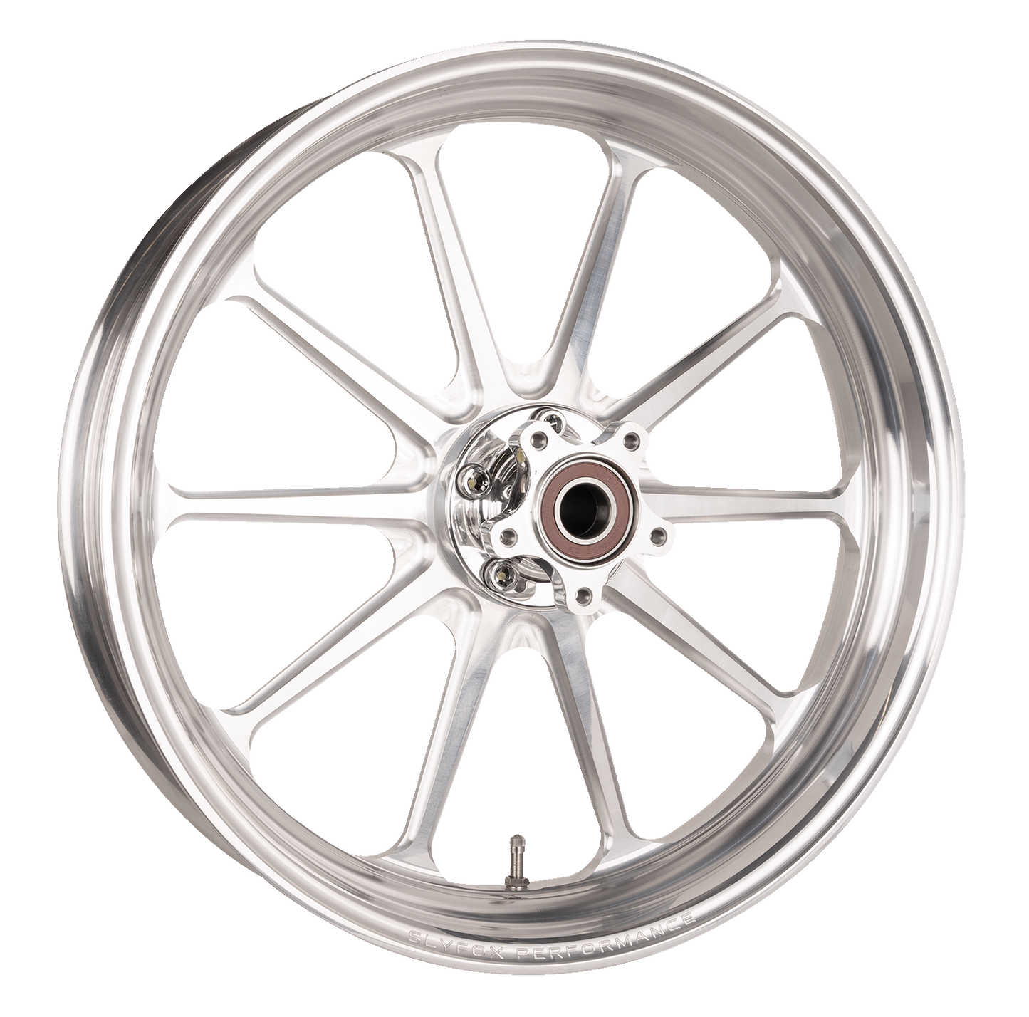 SLYFOX Track Pro Front Wheel with Dual Disc Setup and Machined Finish - 19x3 for 2020-2023 Models