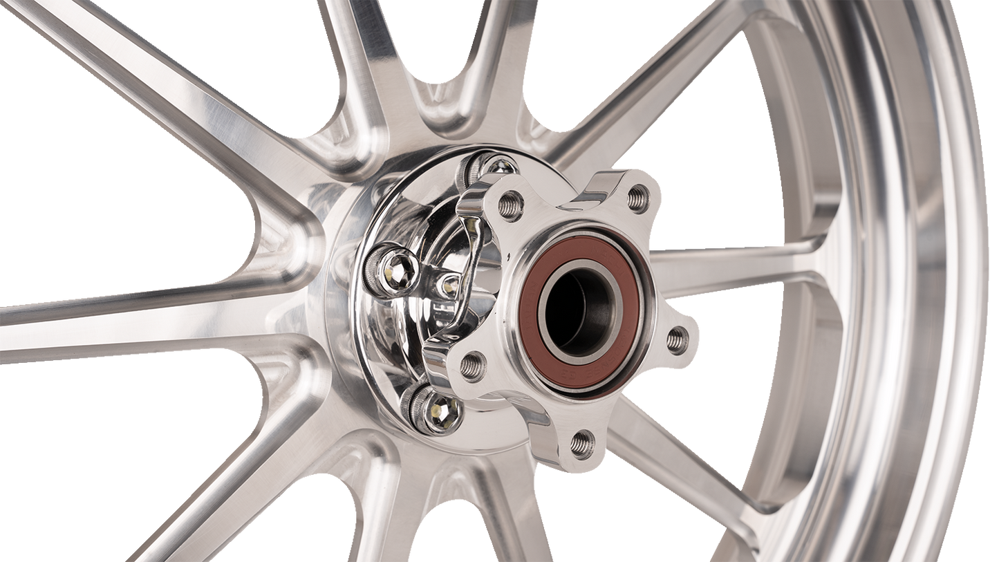 SLYFOX Track Pro Front Wheel with Dual Disc Setup and Machined Finish - 19x3 for 2020-2023 Models