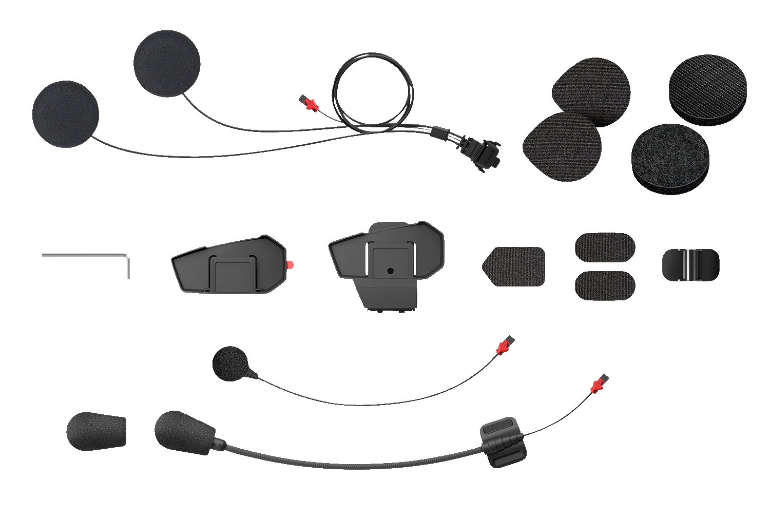 SENA Helmet Clamp Kit for Spider ST1 Mesh Intercom - Part Number SPIDER-ST1-A01