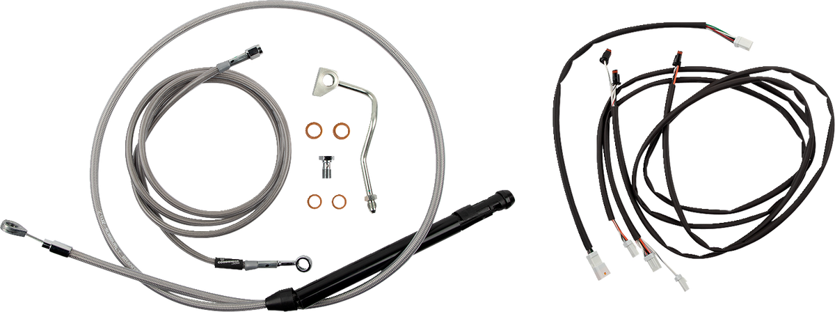 BURLY BRAND Touring Model Control Kit - Gorilla Ape Hanger - 14" - Stainless Steel B30-1311