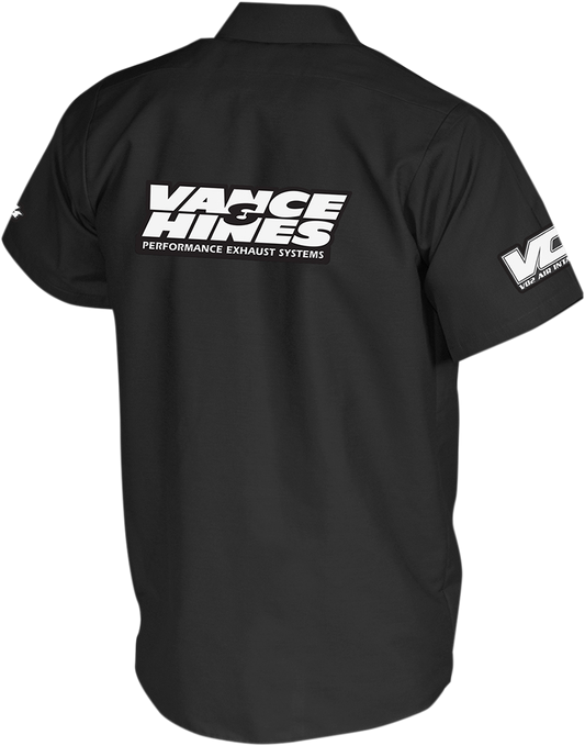 Throttle Threads Vance & Hines Shop Shirt - Black, 2XL - VNH18S24BK2R