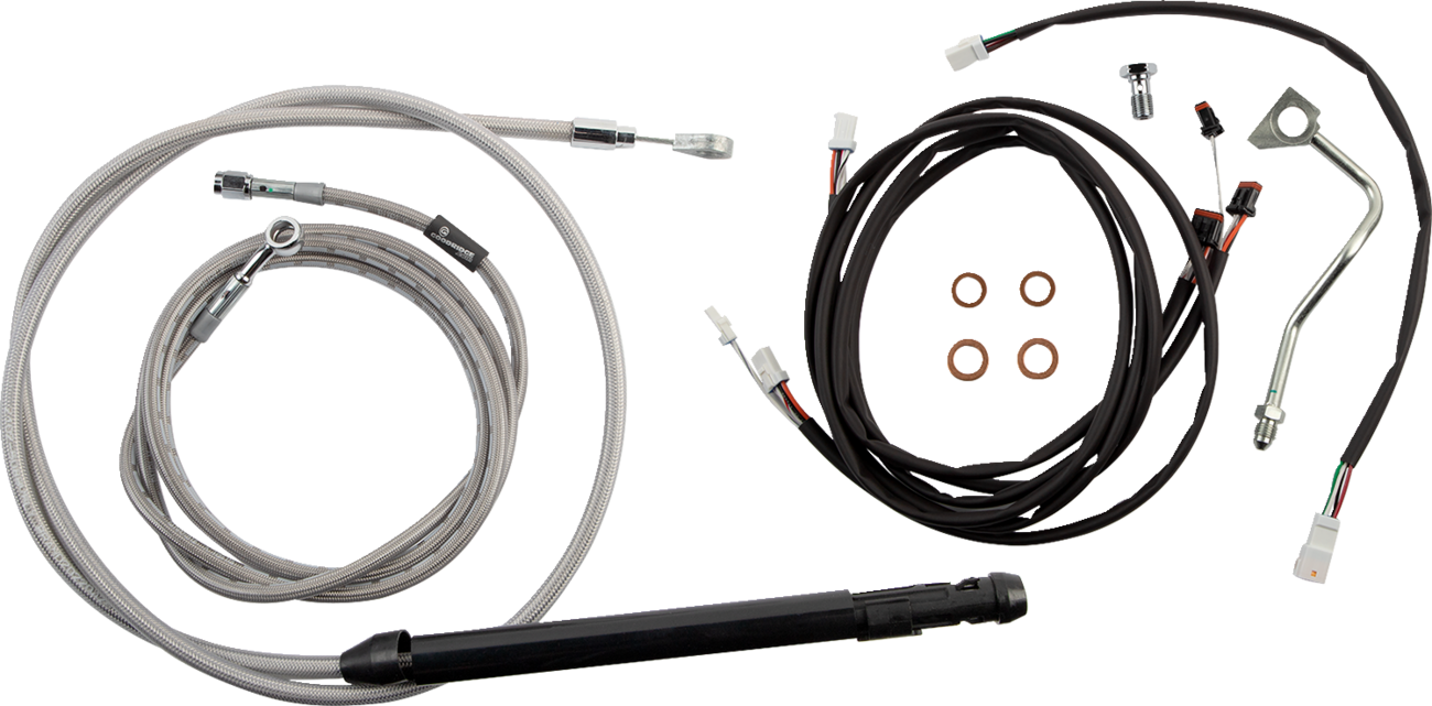 BURLY BRAND Touring Model Control Kit - Gorilla Ape Hanger - 18" - Stainless Steel B30-1313