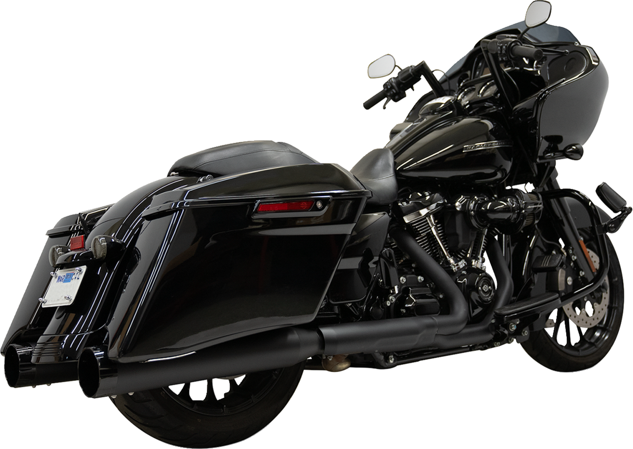 BASSANI XHAUST 4-1/2" Slip-On Mufflers - Black 1F745B