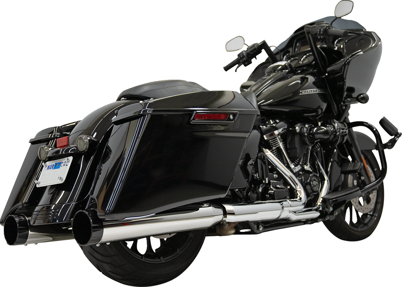 BASSANI XHAUST 4-1/2" Slip-On Mufflers - Chrome 1F745