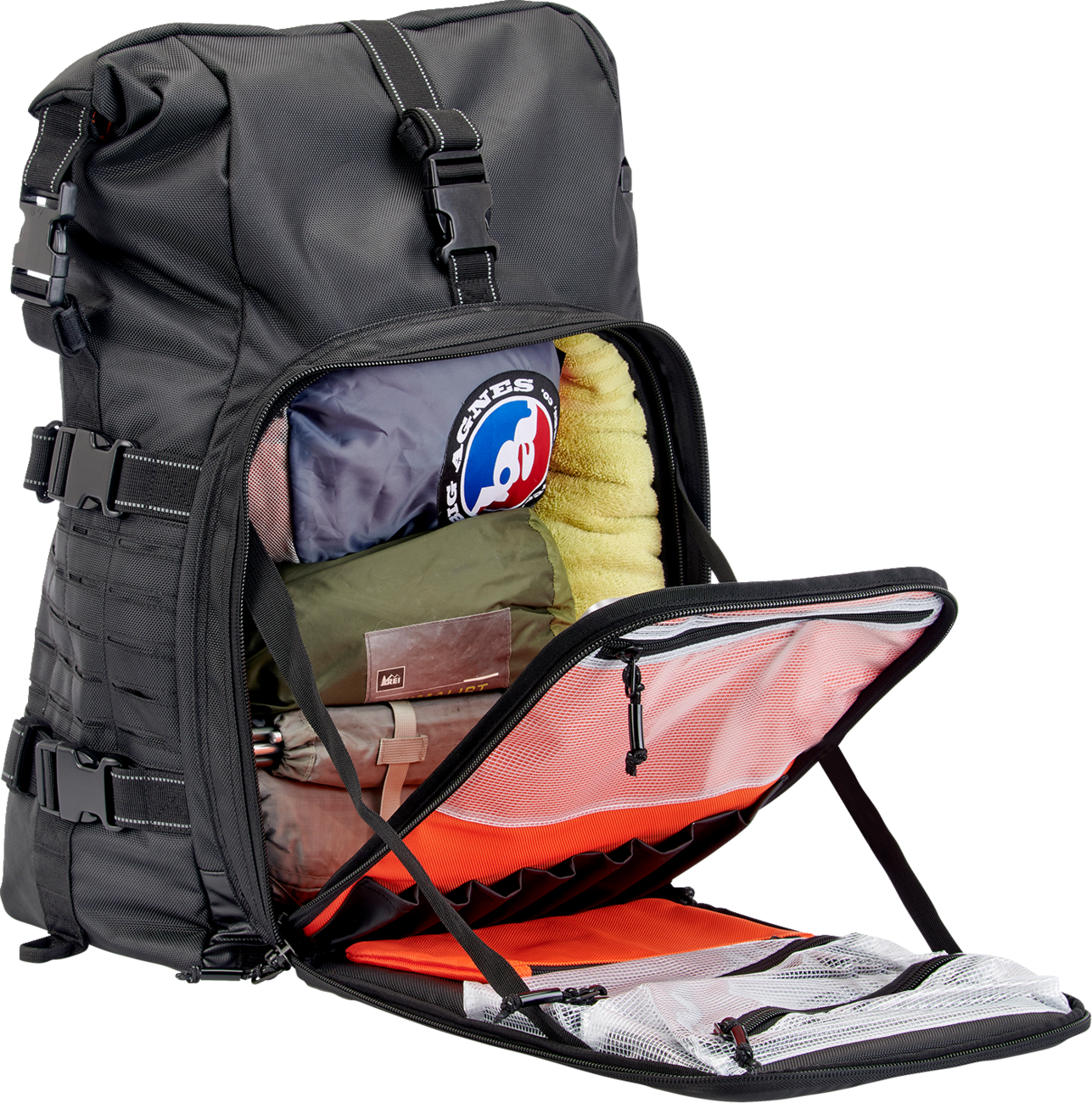 BILTWELL EXFIL-80 Motorcycle Bag - Gen 2 - Black 3014-01