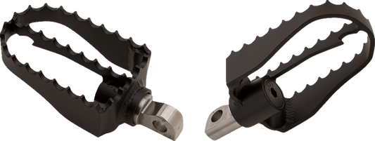 BURLY BRAND MX Foot Pegs - Driver/Passenger - Black B13-1009B