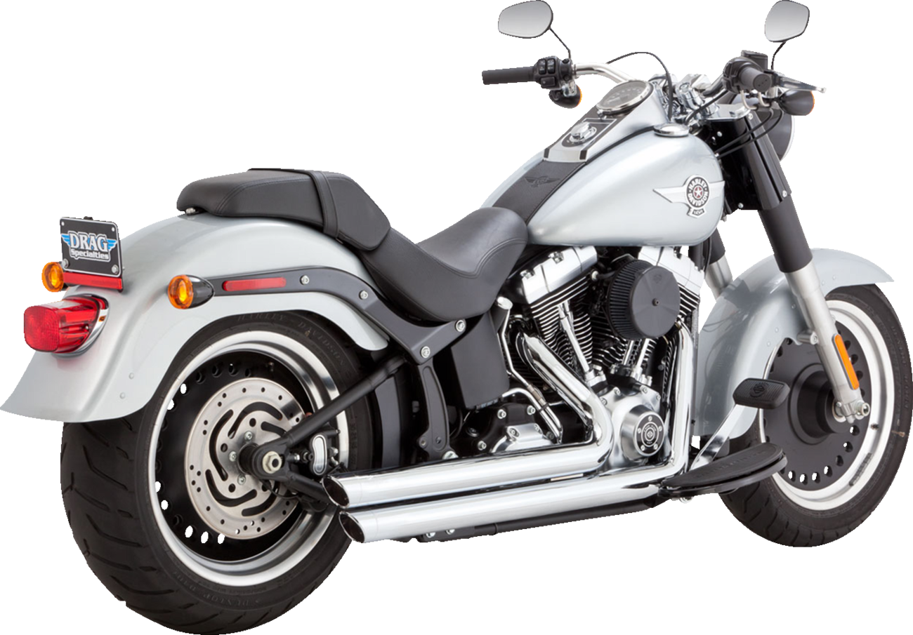 Vance & Hines Big Shots Staggered Exhaust System - Chrome Part 17959