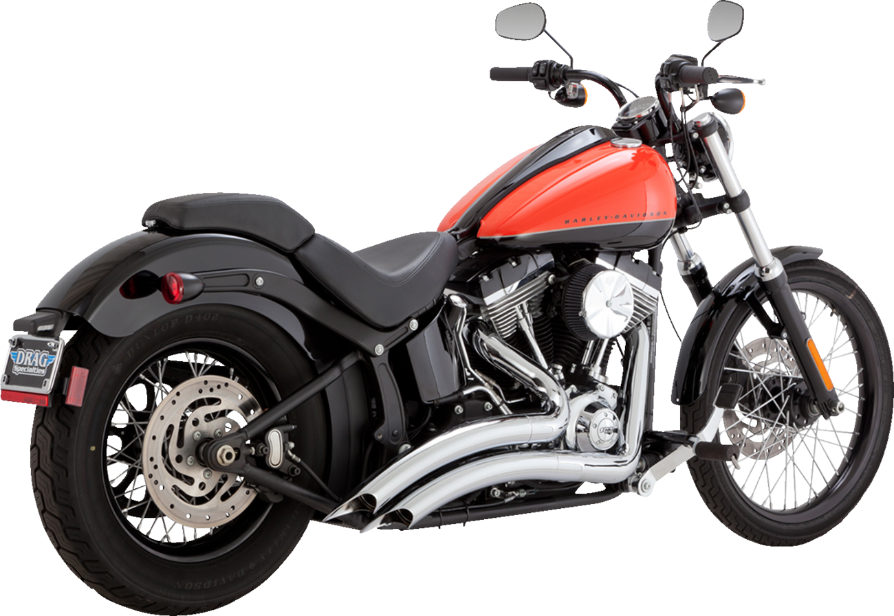 Vance & Hines 26079 Big Radius 2-into-2 Exhaust System with Full Header and Muffler Heat Shield, Chrome