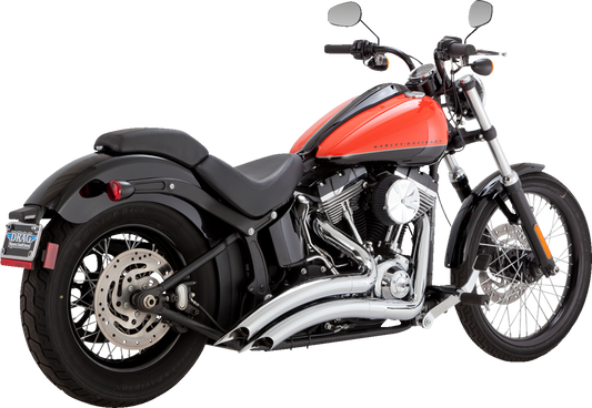 Vance & Hines 26079 Big Radius 2-into-2 Exhaust System with Full Header and Muffler Heat Shield, Chrome