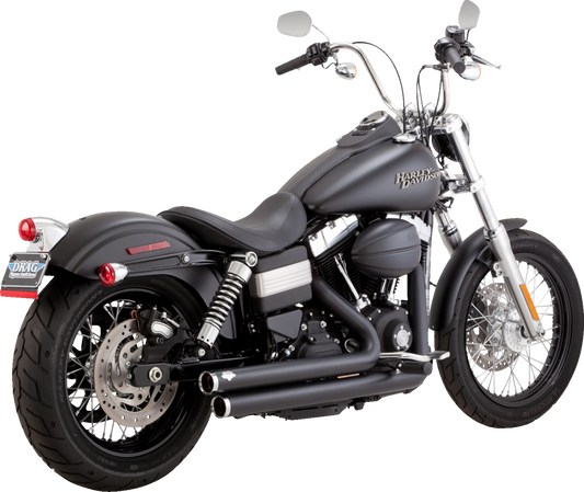 Vance & Hines Big Shots Staggered Exhaust System - Matte Black Part 47958