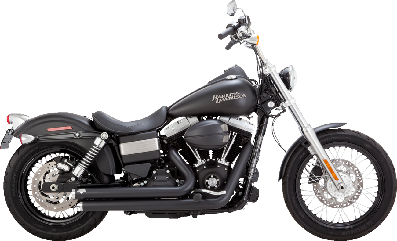 Vance & Hines Big Shots Staggered Exhaust System - Matte Black Part 47958