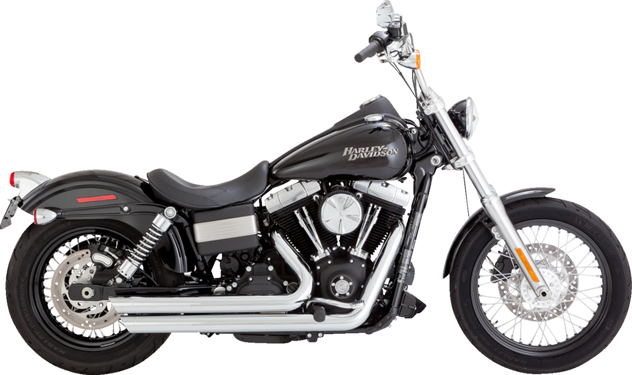 VANCE & HINES Big Shots Staggered Exhaust System - Chrome, Part Number 17958