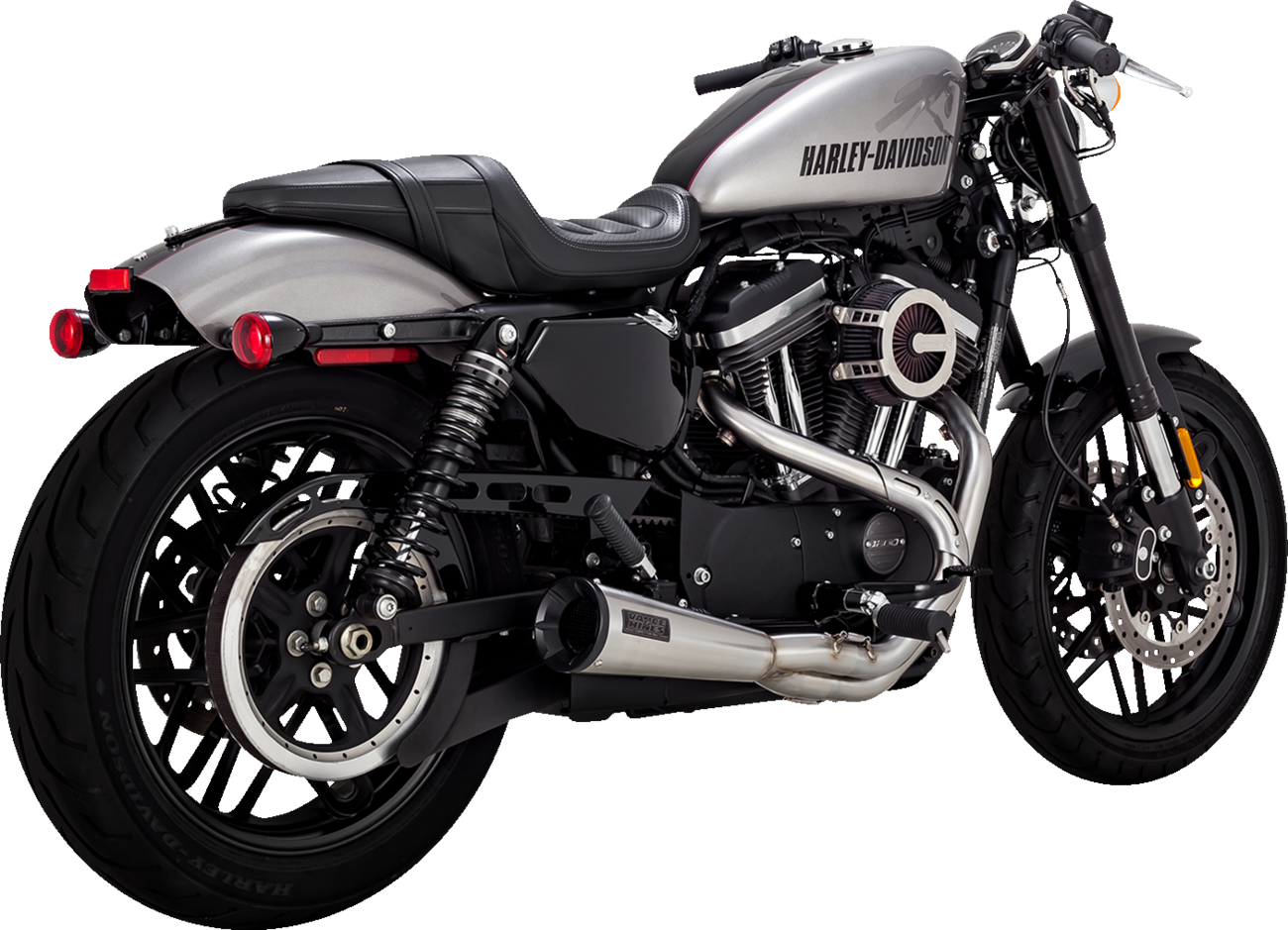 Vance & Hines 27637 2-Into-1 Upsweep Exhaust System for Harley-Davidson – Stainless Steel