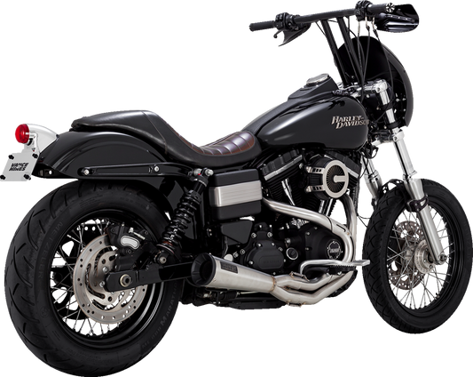 Vance & Hines 27635 2-into-1 Upsweep Exhaust System with Brushed Finish