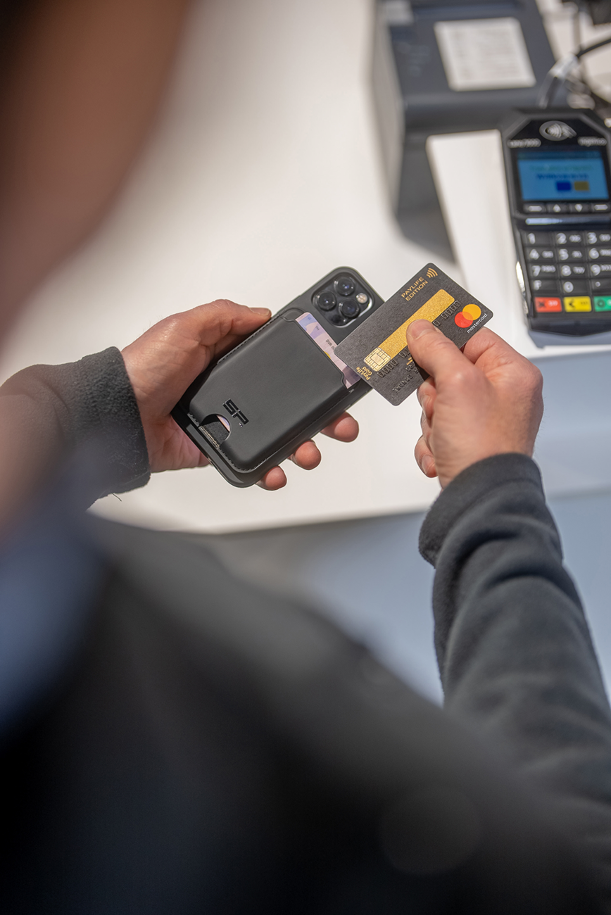 SP CONNECT Phone Card Wallet - SPC+ 52841 | Compact RFID-Blocking Card Holder for Smartphones