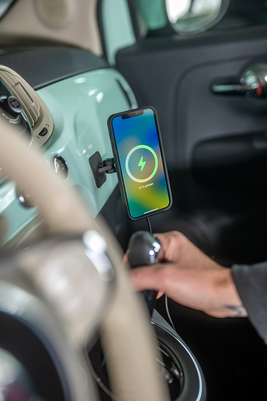 SP CONNECT SPC+ Adhesive Car Charging Mount 52838 – Magnetic Phone Holder with Fast Inductive Charging