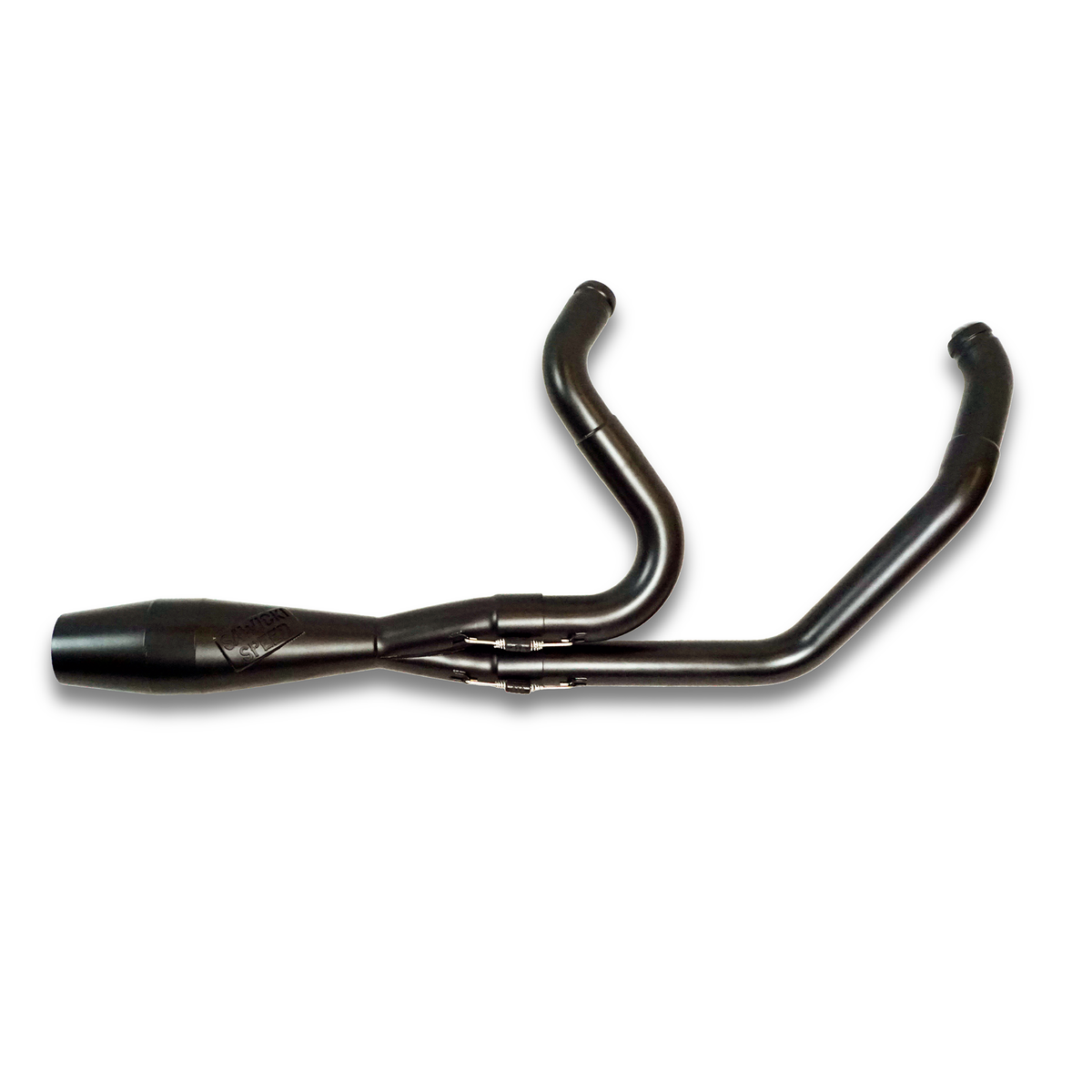 Sawicki 930-02603 Shorty Cannon Black Exhaust for Harley-Davidson M8 Softail