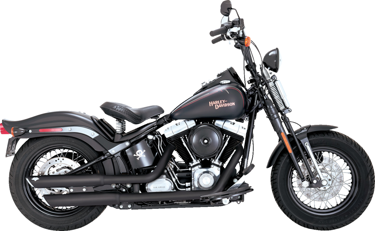 Vance & Hines 3-Inch Twin Slash Slip-On Mufflers with Heat Shields - Part 46842