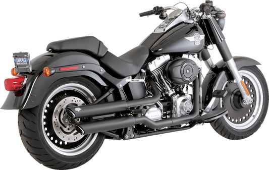 Vance & Hines Twin Slash 3-Inch Slip-On Mufflers - Black, Part No. 46844