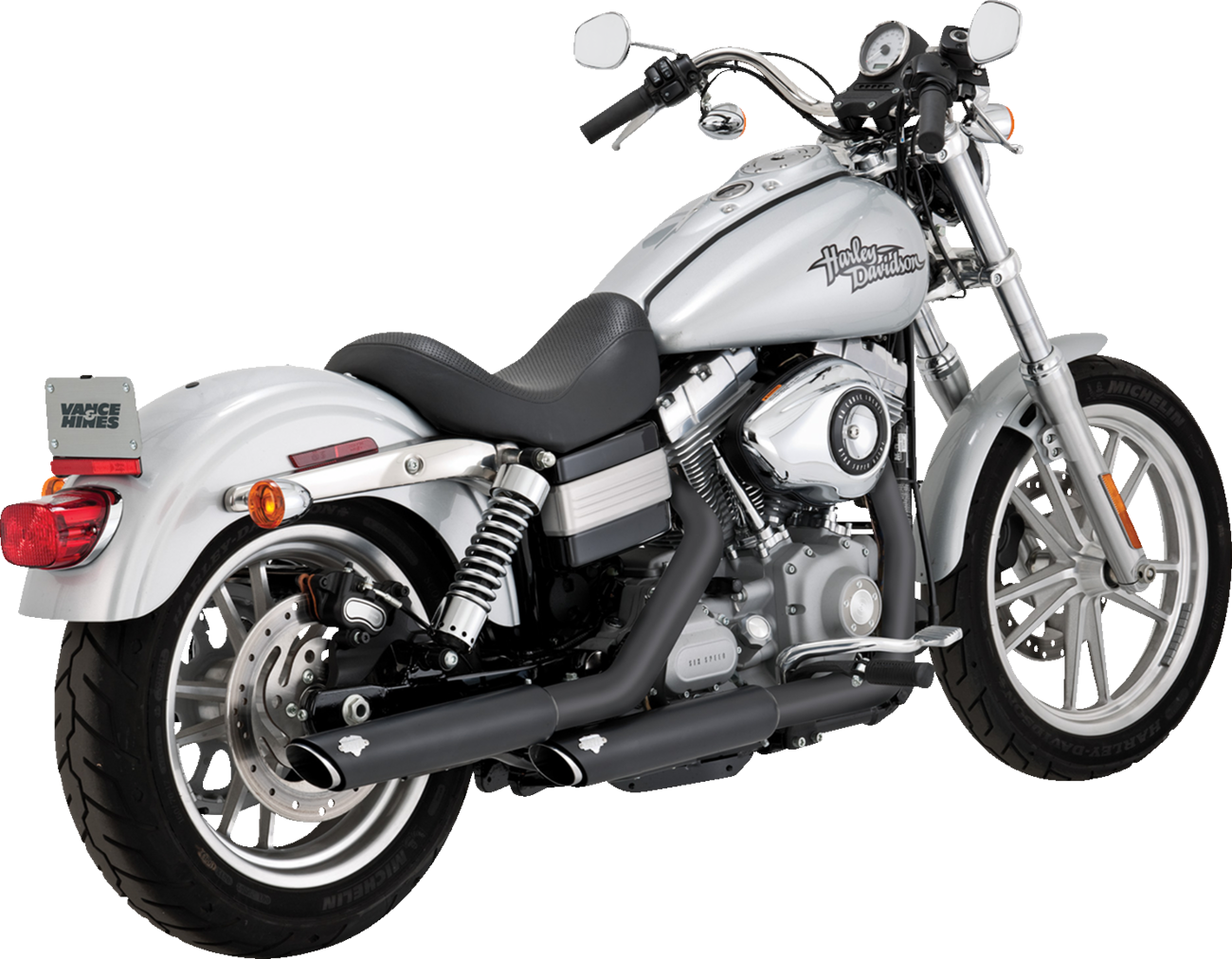Vance & Hines 3-Inch Twin Slash Slip-On Muffler Pair (Part No. 46838)