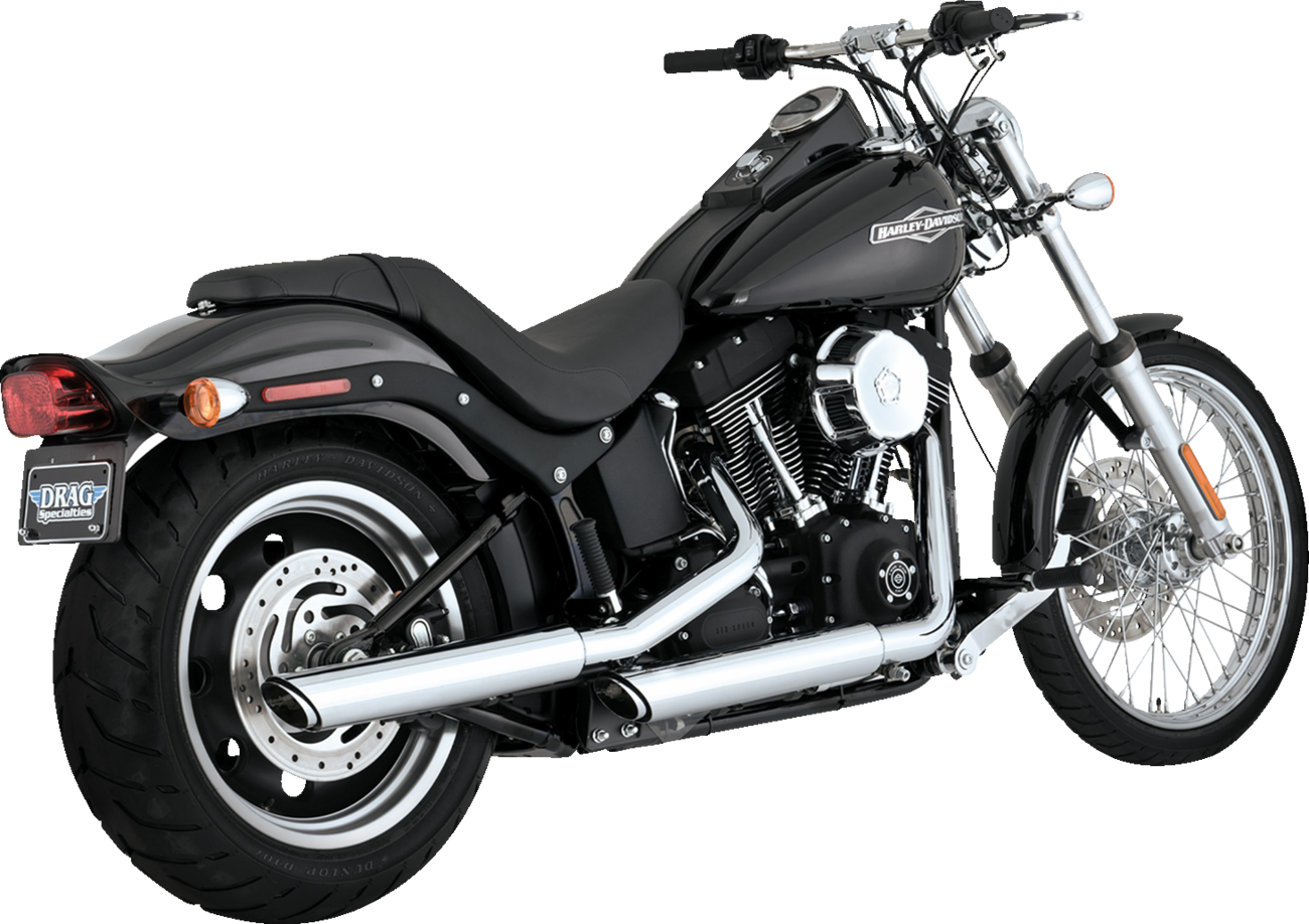 Vance & Hines 3-Inch Twin Slash Slip-On Muffler Chrome Part 16834