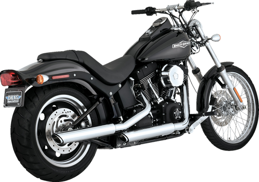 Vance & Hines 3-Inch Twin Slash Slip-On Muffler Chrome Part 16834