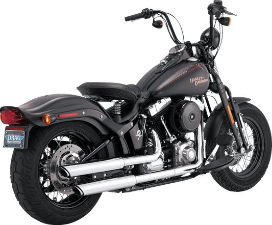 Vance & Hines 16842 3-Inch Twin Slash Slip-On Mufflers in Chrome