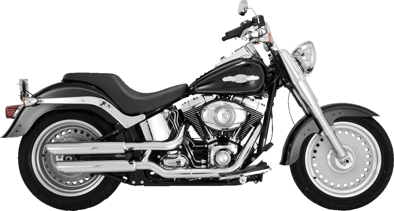 Vance & Hines Twin Slash 3-Inch Chrome Slip-On Mufflers (Part #16844)