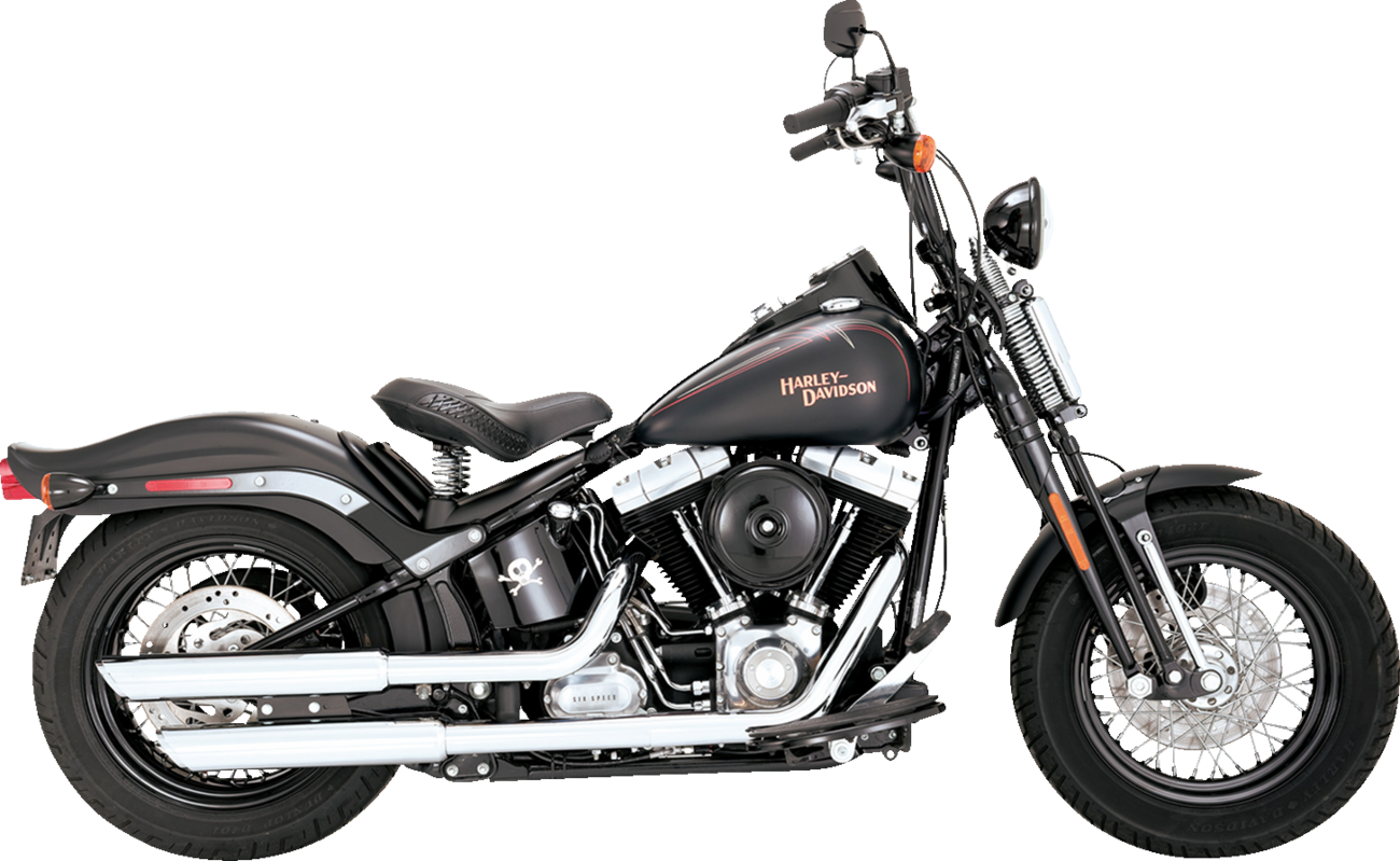 Vance & Hines 16842 3-Inch Twin Slash Slip-On Mufflers in Chrome