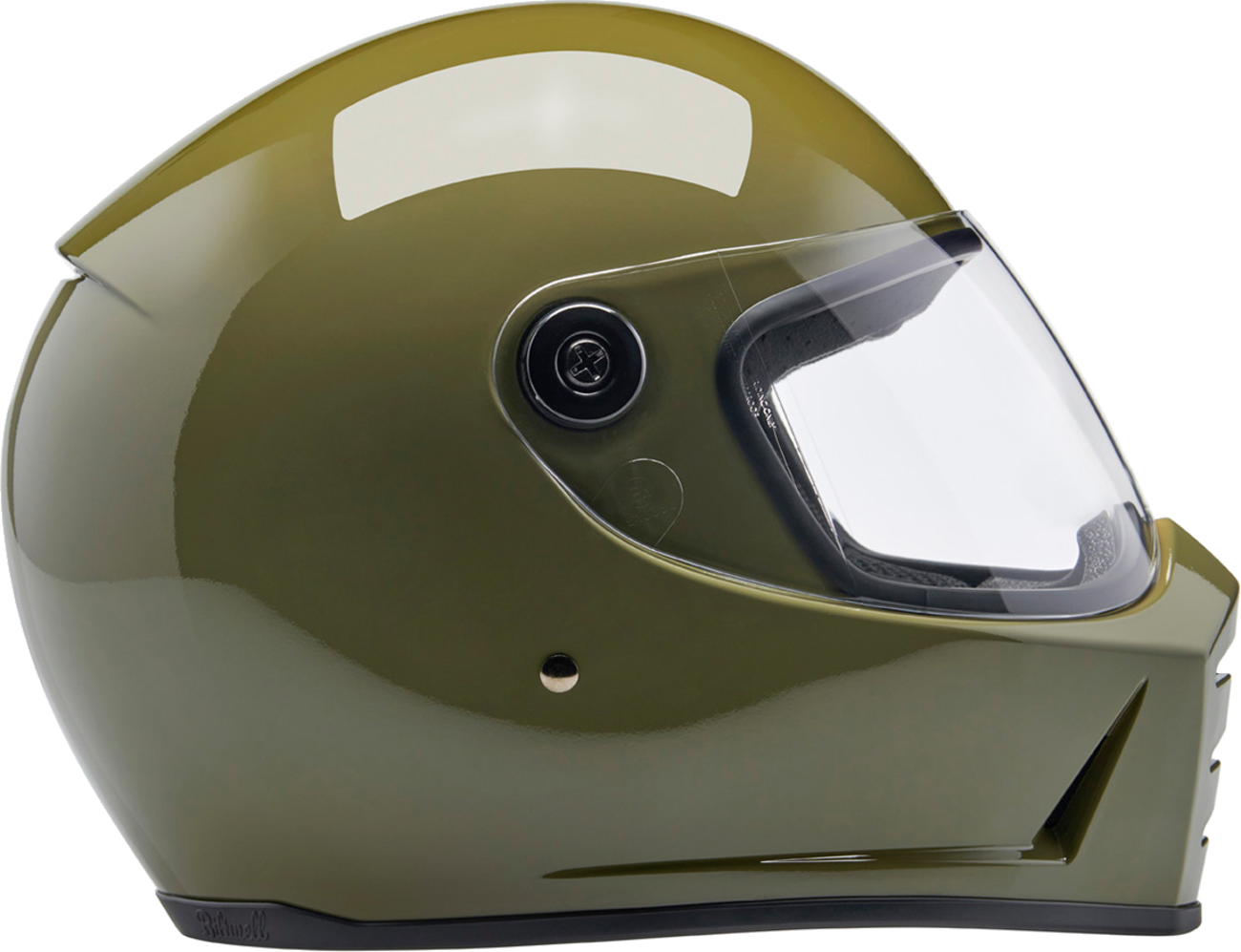 BILTWELL Lane Splitter Helmet - Gloss Olive Green - 2XL 1004-154-506