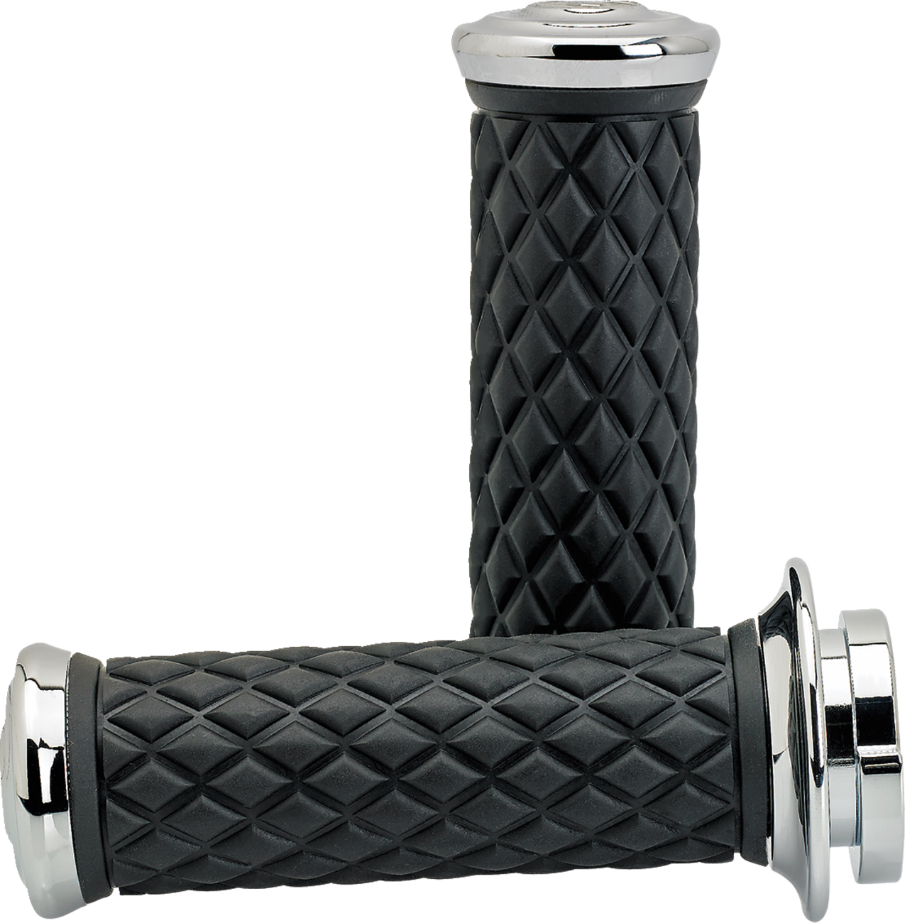 BILTWELL Alumicore Grips - TBW - Chrome 6608-105-01