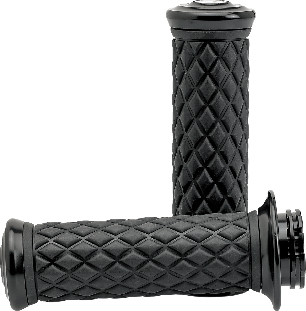 BILTWELL Alumicore Grips - TBW - Black 6608-201-01