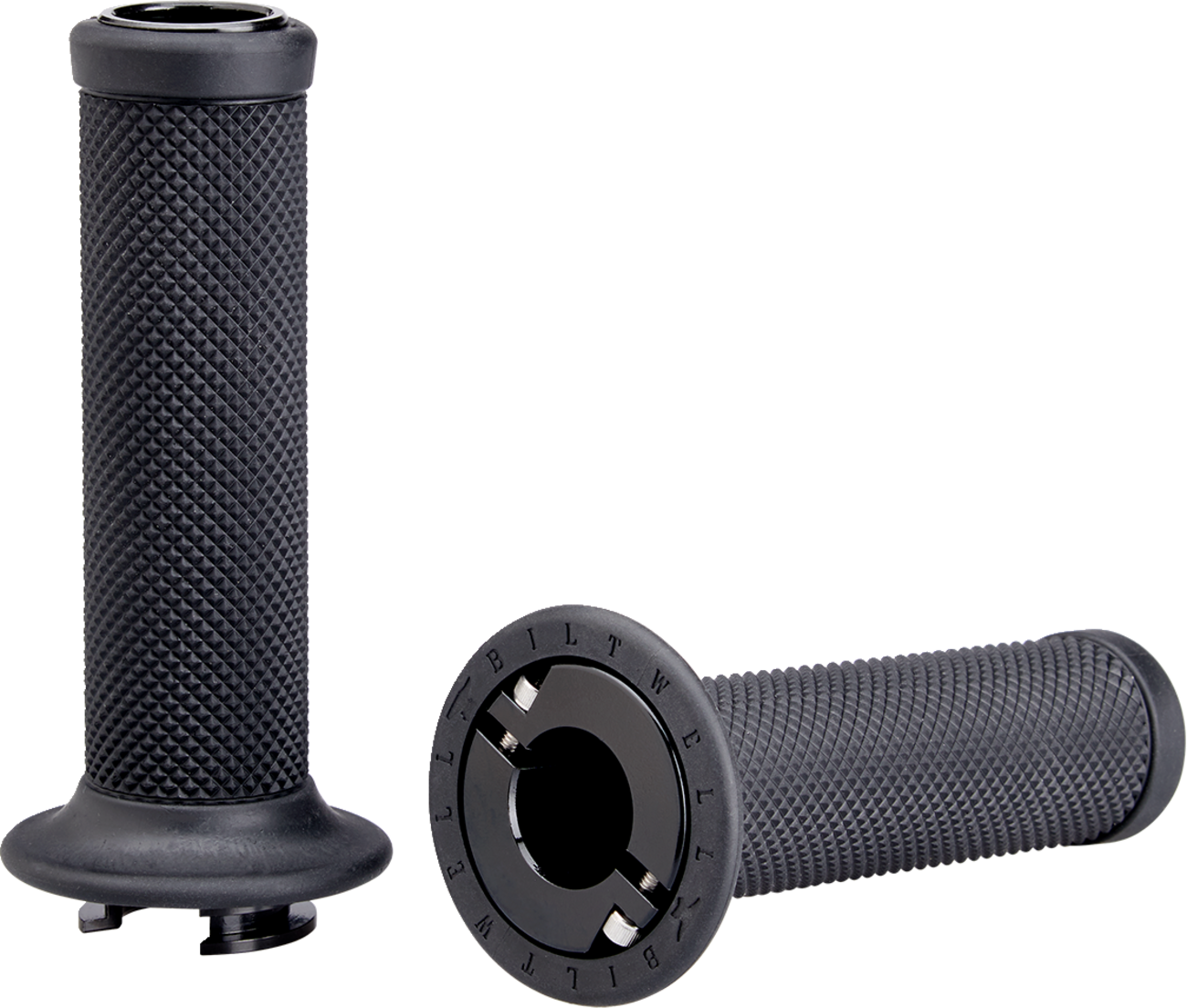 BILTWELL Alumicore Grips - 7/8" - TBW - Black 6605-201-78