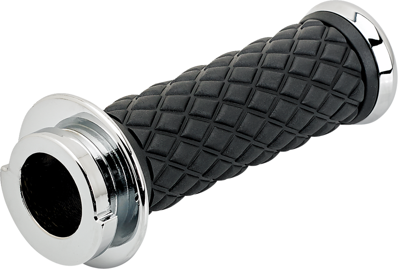 BILTWELL Alumicore Grips - TBW - Chrome 6608-105-01