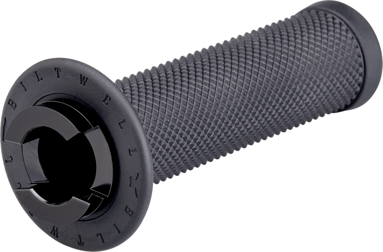 BILTWELL Alumicore Grips - 7/8" - TBW - Black 6605-201-78