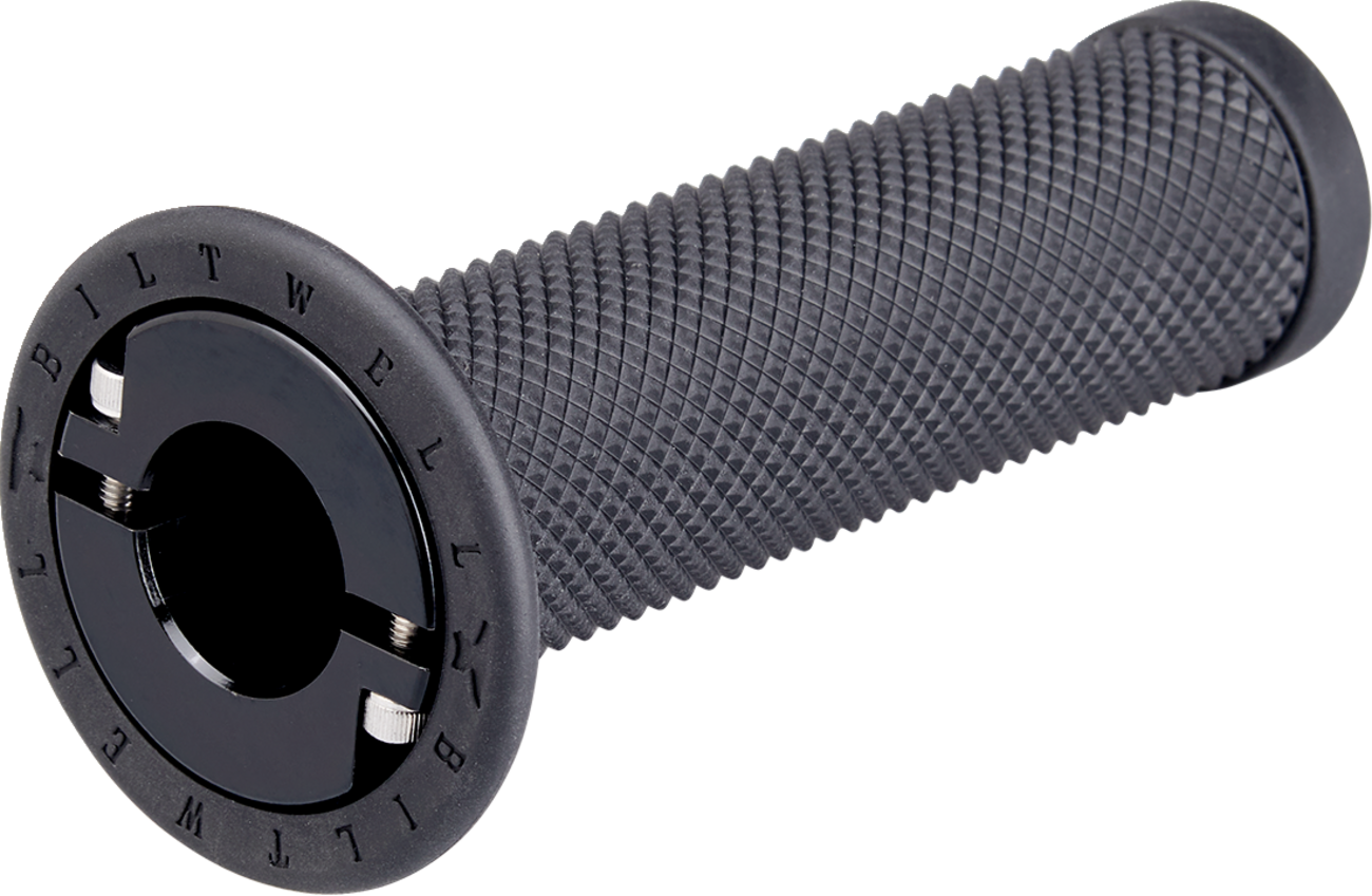BILTWELL Alumicore Grips - 7/8" - TBW - Black 6605-201-78