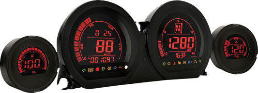 KOSO NORTH AMERICA HD-03 - Four-Piece LCD Gauge Kit - Eight Changeable Colors BA064902