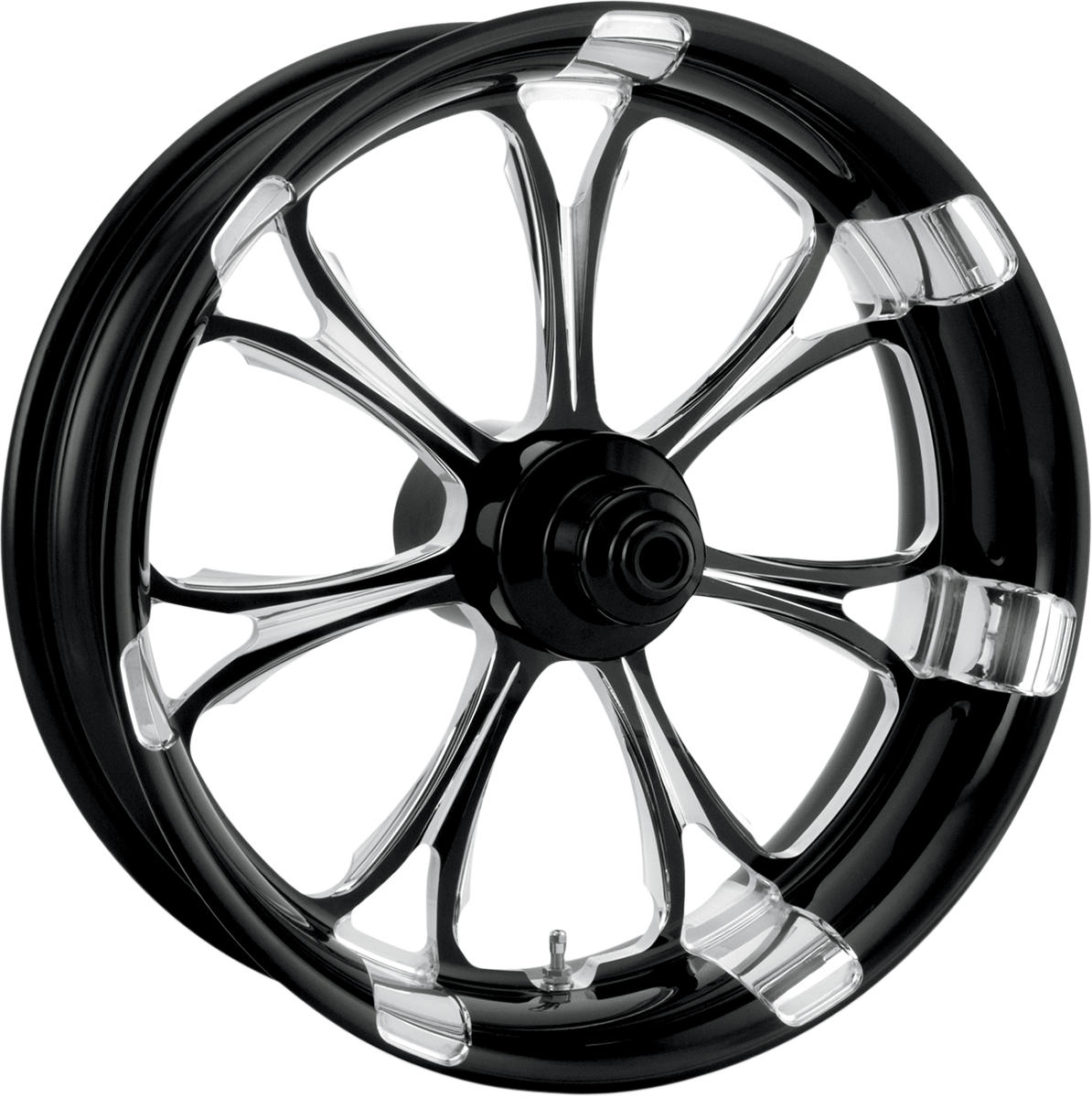 PERFORMANCE MACHINE (PM) Wheel - Paramount - Rear - Single Disc/with ABS - Platinum Cut™ - 18x5.5 - '09+ FLT 1269-7814R-PAR-BMP