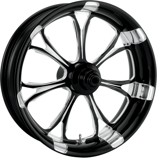 PERFORMANCE MACHINE (PM) Wheel - Paramount - Rear - Single Disc/with ABS - Platinum Cut™ - 18x5.5 - '09+ FLT 1269-7814R-PAR-BMP