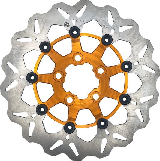 GBRAKES Brake Rotor - Rear - Orange DF681CW-O