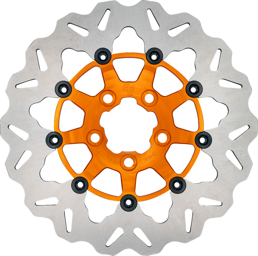 GBRAKES Brake Rotor - Rear - Orange DF681CWS-O