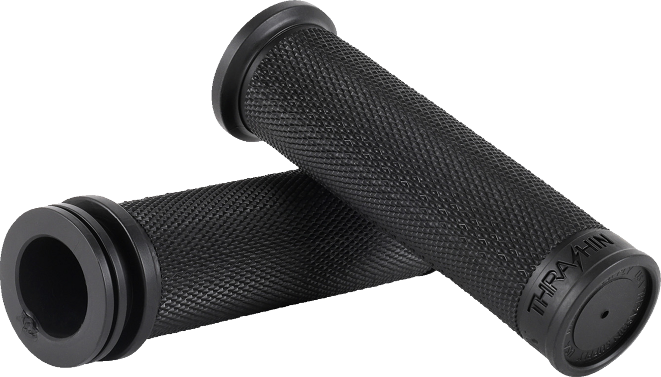 THRASHIN SUPPLY CO. Moto Grips - 1" - Slim - Black TSC-2711-1