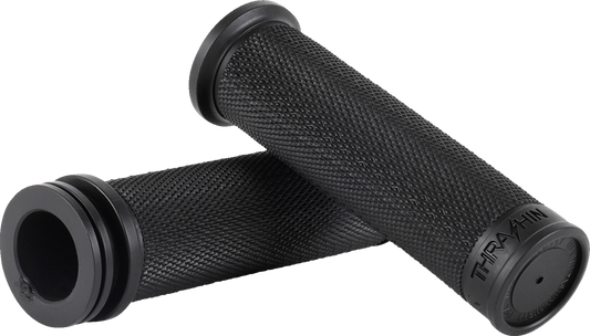 THRASHIN SUPPLY CO. Moto Grips - 1" - Slim - Black TSC-2711-1