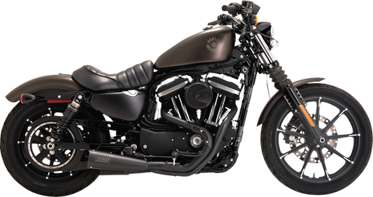 Vance & Hines 47328 PCX™ 2-into-1 Upsweep Exhaust System for Motorcycles - Stainless Steel with Black Finish