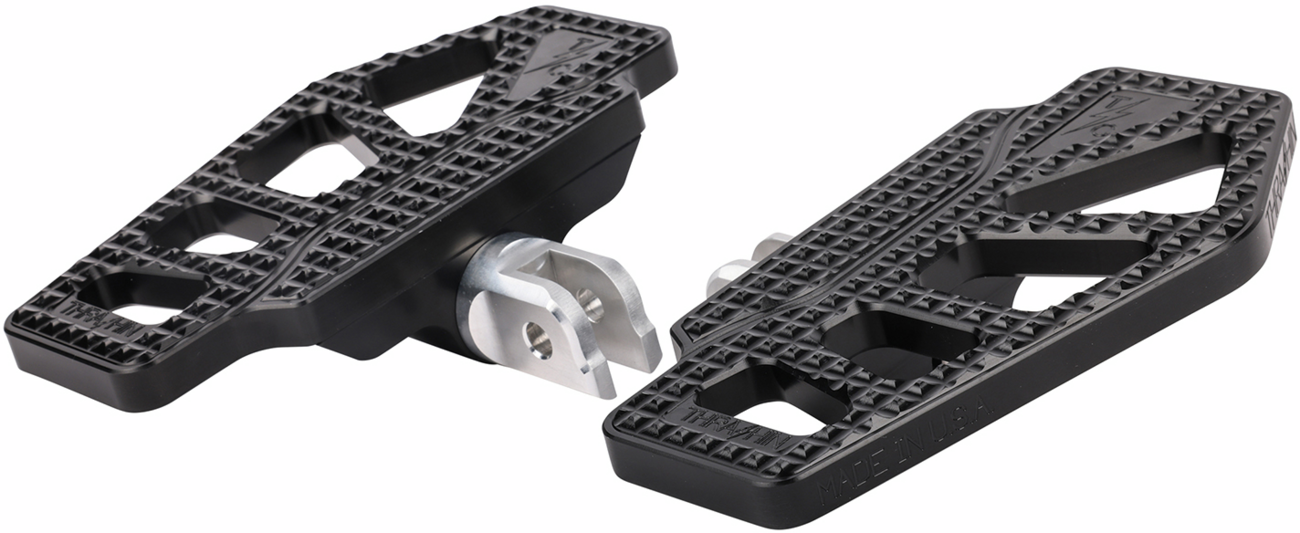 THRASHIN SUPPLY CO. Apex Mini Floorboards - Driver - Black TSC-2217-1-SF