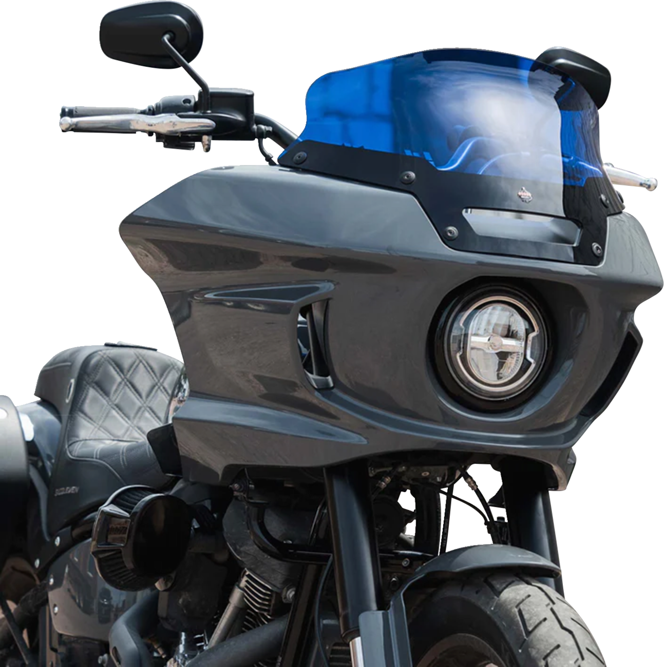 KLOCK WERKS Kolor Flare™ Sport Windshield - 6" - Blue - FXLRST KWW-02-0626