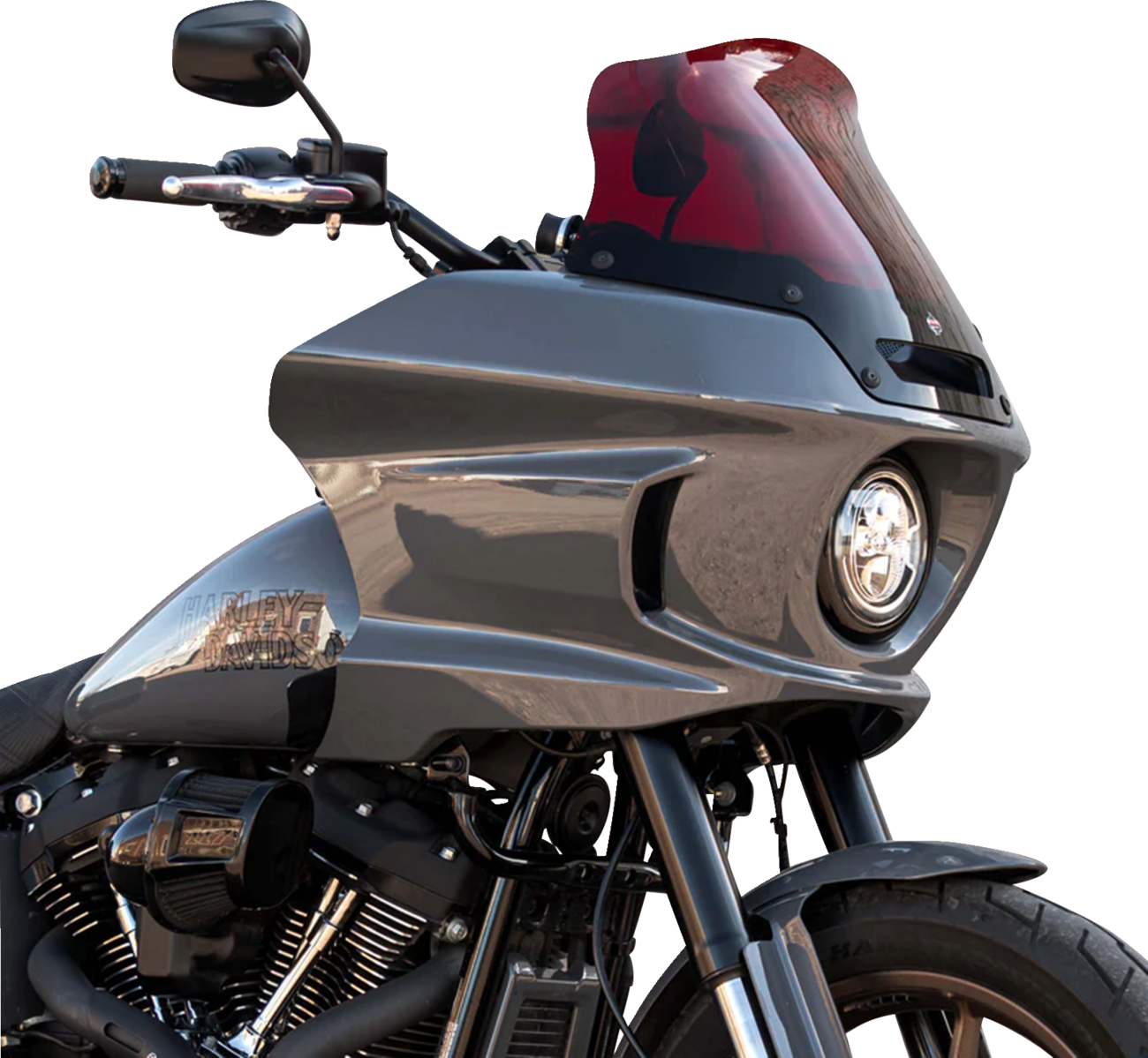 KLOCK WERKS Kolor Flare™ Sport Windshield - 8" - Red - FXLRST KWW-02-0629