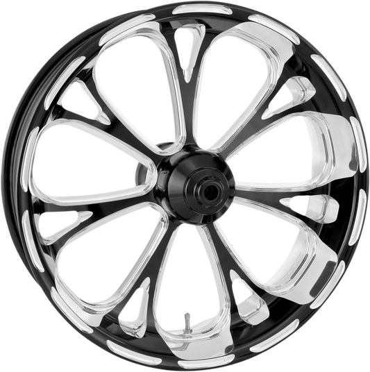 PERFORMANCE MACHINE (PM) Wheel - Virtue - Rear - Single Disc/with ABS - Platinum Cut™ - 18x 5.5 - '09+ FLT 1269-7814P-VIR-BMP