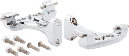 ARLEN NESS Forged Floorboard Mounts - Passenger - Chrome 410-034